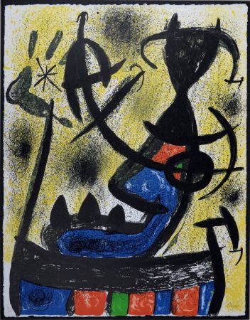 Литография Miró - Il Circulo de Piedra