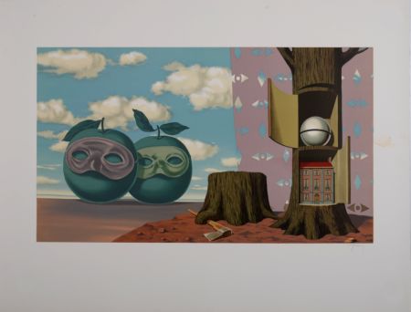 Литография Magritte - Il y a sur le Rivage de la Mer Deux Pommes Visiteuses, 1968