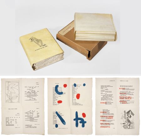 Иллюстрированная Книга Picasso - Iliazd : POÉSIE DE MOTS INCONNUS.  Arp, Dominguez, Matisse, Picasso, Braque, F. Léger, Wols, Chagall, Giacometti, Miró, etc. (1949)