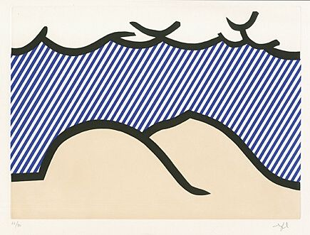 Офорт И Аквитанта Lichtenstein - Illustration for “De Denver au Montana, Départ 27 Mai 1972“ (I)