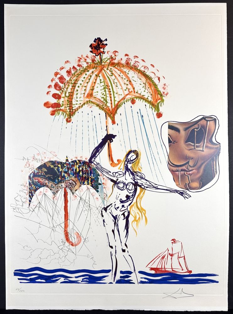 Гравюра Dali - Imaginations & Objects of The Future Anti-Umbrella with Atomized Liquid