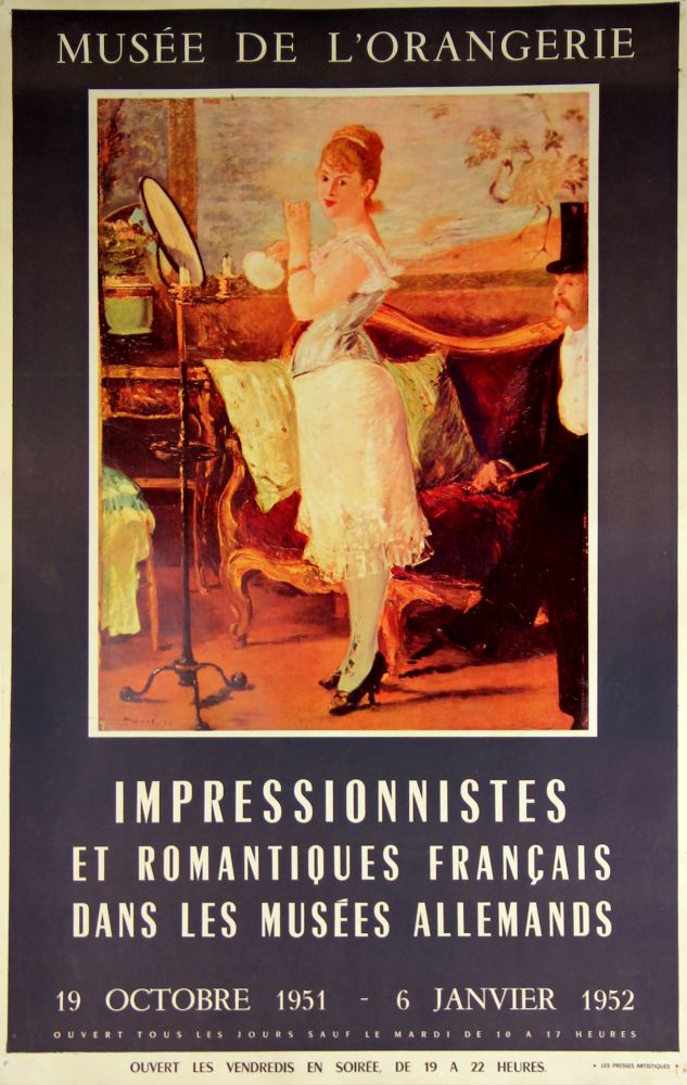 Гашение Manet - Impressionistes et Romantiques  Musee de L'Orangerie