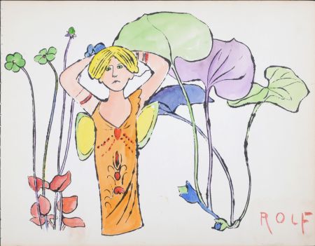 Литография Warhol - In the Bottom of My Garden (F), 1956