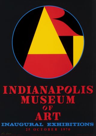 Сериграфия Indiana - Indianapolis Museum of Art, Inaugural Exhibitions, 1970