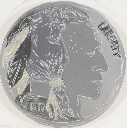 Сериграфия Warhol -  Indians Head Nickle (FS II.385)