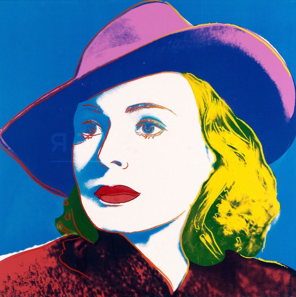 Сериграфия Warhol - Ingrid Bergman, With Hat (FS II.315) 