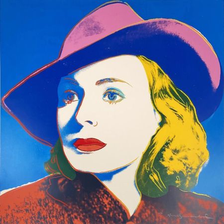 Сериграфия Warhol - Ingrid With Hat, II.315 from Ingrid Bergman