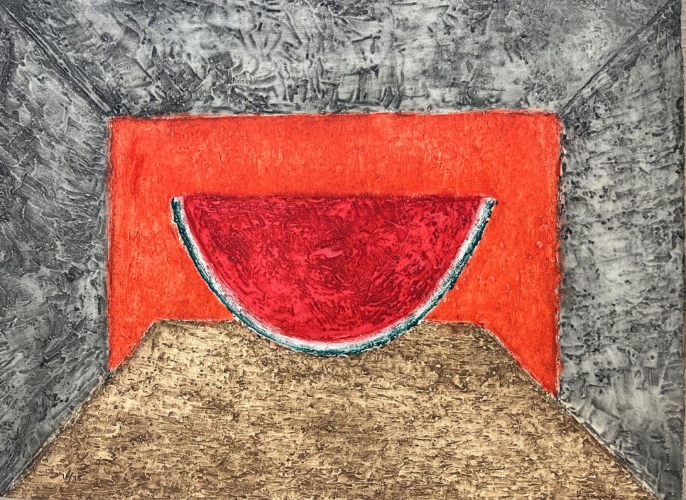 Офорт Tamayo - Interior con sandia