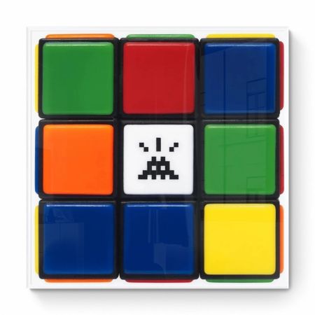 Цифровой Эстамп Invader - Invaded Cube