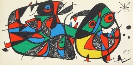 Литография Miró - Italia