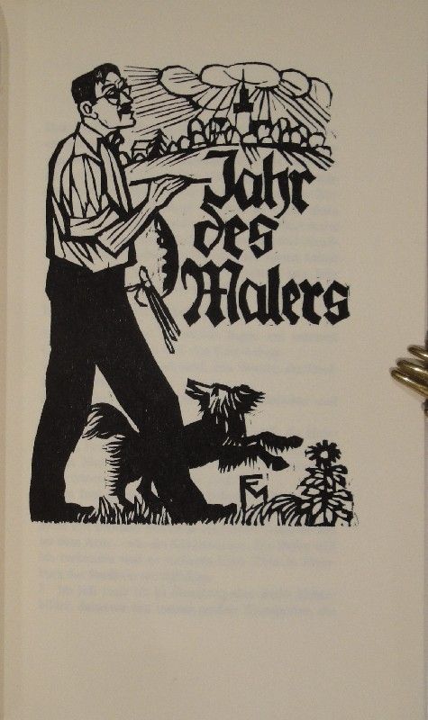 Иллюстрированная Книга Felixmuller  - Jahr des Malers
