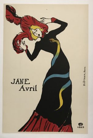 Литография Toulouse-Lautrec - Jane Avril 