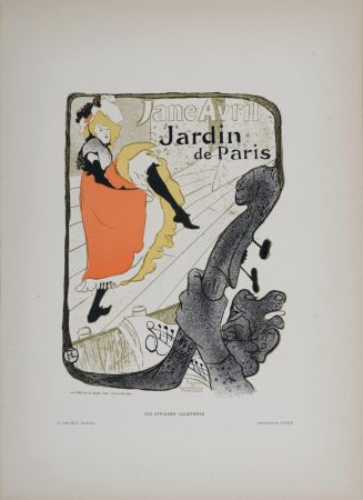 Литография Toulouse-Lautrec - Jane Avril, 1896 