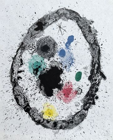 Литография Miró - Je travaille comme un jardinier