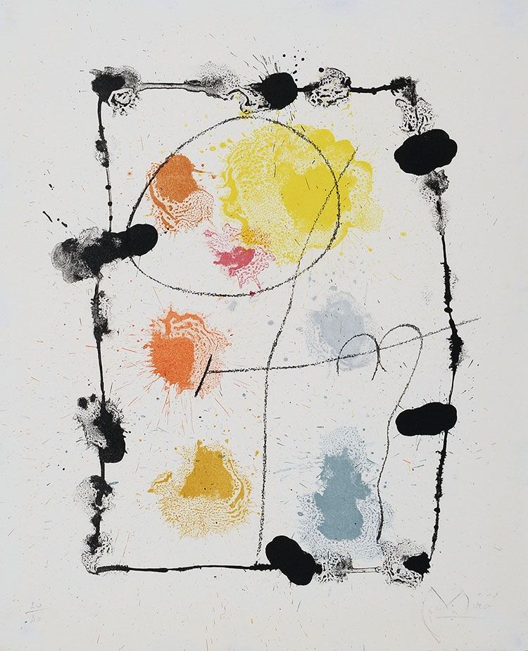 Литография Miró - Je travaille comme un jardinier (I work like a gardener), 1963