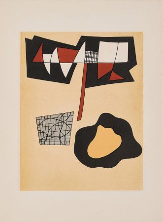 Литография Magnelli - Jean Arp - Alberto Magnelli - Sophie Taeuber, Aux Nourritures Terrestres, 1950 
