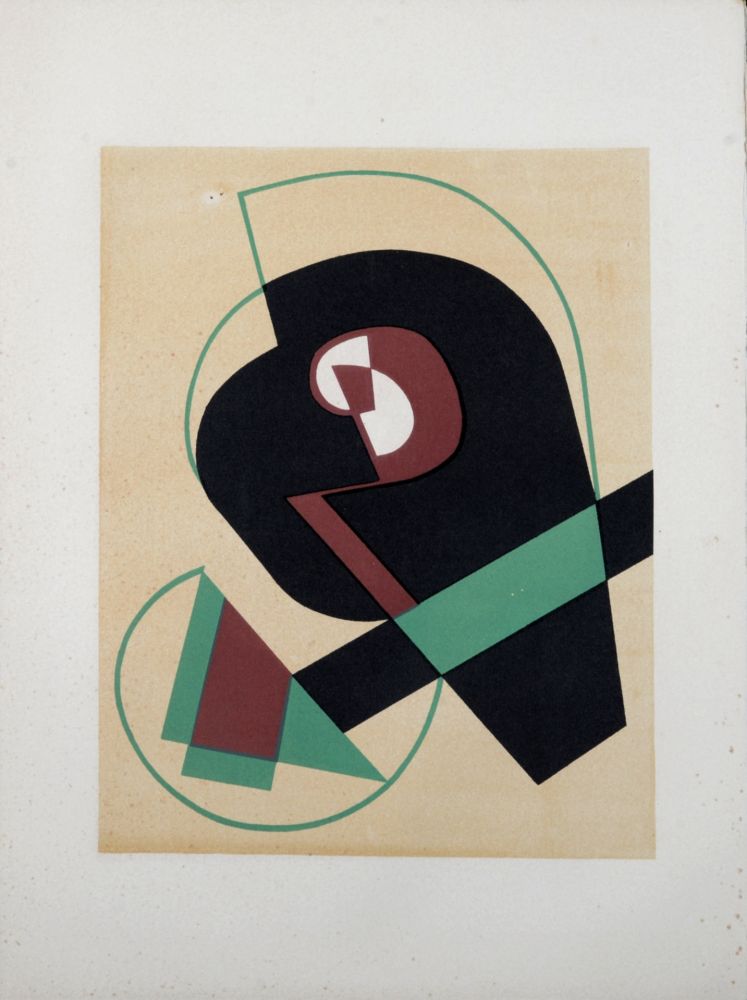 Литография Magnelli - Jean Arp, Alberto Magnelli & Sophie Taeuber-Arp. - Untitled Collaboration, Aux Nourritures Terrestres, 1950