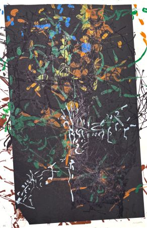 Литография Riopelle - Jean Paul Riopelle(1923–2002) - Affiche avant la lettre - Color lithograph on Arches paper - 1968