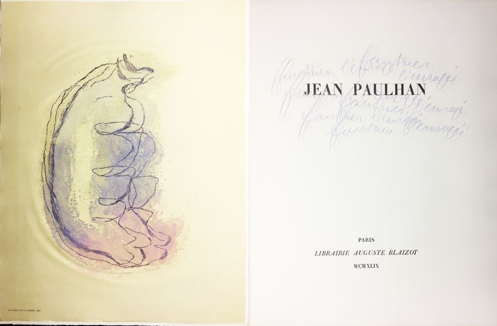Иллюстрированная Книга Fautrier - Jean Paulhan : FAUTRIER L'ENRAGÉ (1949)