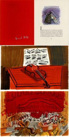 Иллюстрированная Книга Dufy - Jean Witold : CONCERT DES ANGES - 9 lithographies en couleurs (1963).