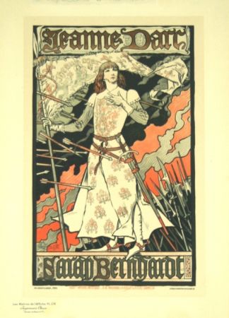 Литография Grasset - Jeanne D'arc  Les Maitre de L'affiche Planche 174