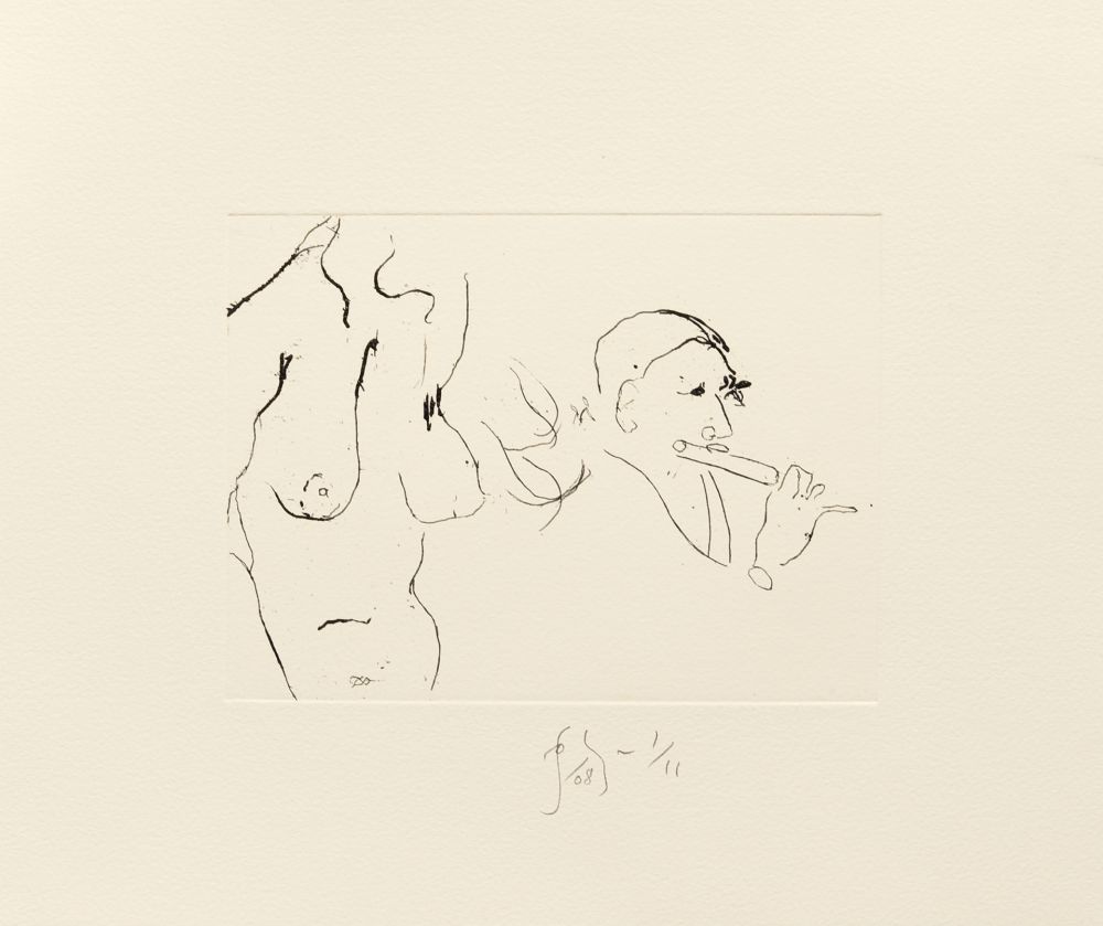 Гравюра Flanagan - Jessica & flutist
