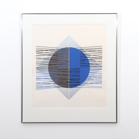 Сериграфия Soto - Jesús Rafael Soto (1923-2005) - Araya - Color serigraphy on paper, 1974