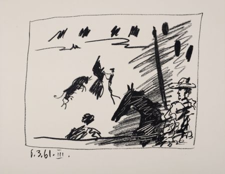 Литография Picasso - Jeu de la cape, 1961