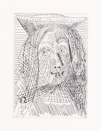 Гравюра Picasso - Jeune Dame Espagnole