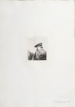 Фототипия Rembrandt - Jeune Homme assis réfléchissant