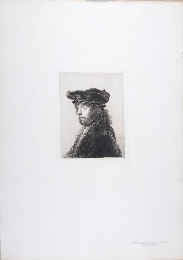 Фототипия Rembrandt - Jeune homme à toque de velours