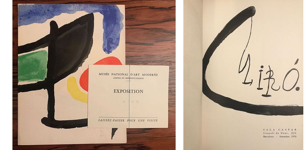 Иллюстрированная Книга Miró - Joan Miro / Barcelona: Sala Gaspar, Setembre 1970.
