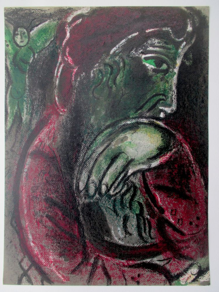Литография Chagall - Job Desespere/ Job in despair