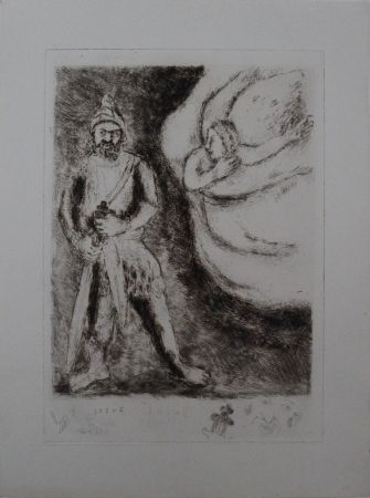 Гравюра Chagall - Josué armé par l'éternel #RARE SECOND STATE