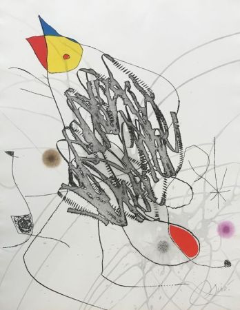 Офорт И Аквитанта Miró - Journal d'un graveur III 