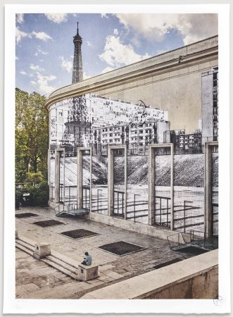 Литография Jr - JR Au Palais De Tokyo, 28 Aout 2020, 16h12, Paris, France