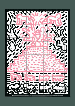 Литография Haring - Keith Haring: 'Pyramid' 1993 Offset-lithograph