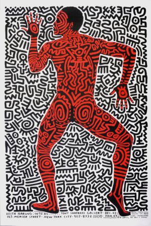 Литография Haring - Keith Haring Tony Shafrazi Gallery, 1983