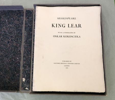 Литография Kokoschka - King Lear