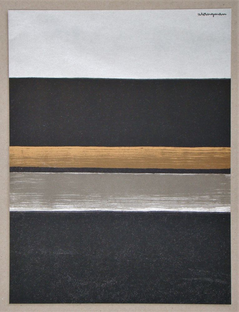 Литография Bergman - L 11 - 1970 Horizon noir