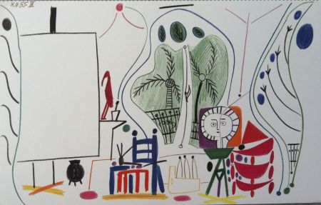 Литография Picasso - L atelier de la californie