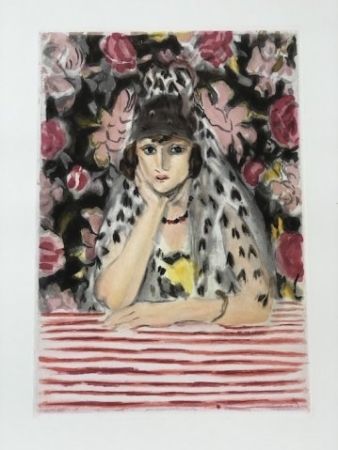 Офорт И Аквитанта Matisse - L ' Espagnol à la mantille