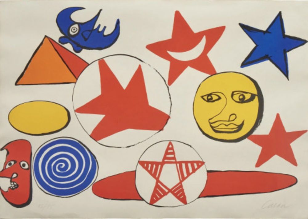 Литография Calder - L Etoile Rouge