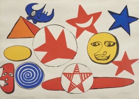 Литография Calder - L Etoile Rouge
