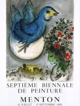 Литография Chagall - L OISEAU BLEU
