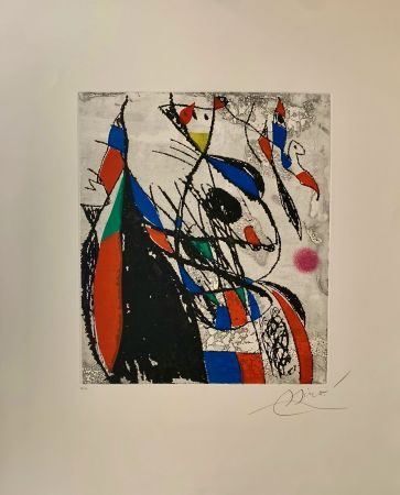 Офорт И Аквитанта Miró - L' Oiseleur et sa compagne