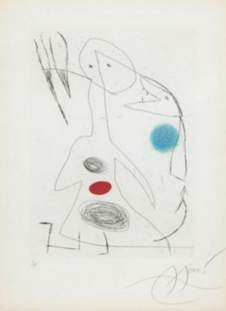 Офорт И Аквитанта Miró - L Ultime Menace