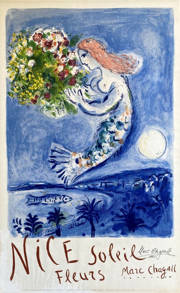 Литография Chagall - La Baie des Anges