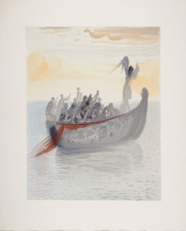 Гравюра На Дереве Dali - La barque de Nocher, 1963