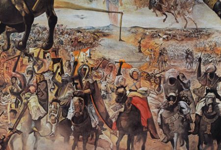 Литография Dali - La bataille de Tétouan, 1980